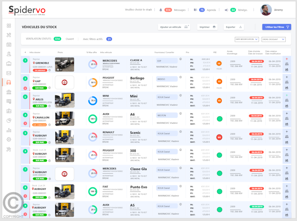 screenshot of Spider VO